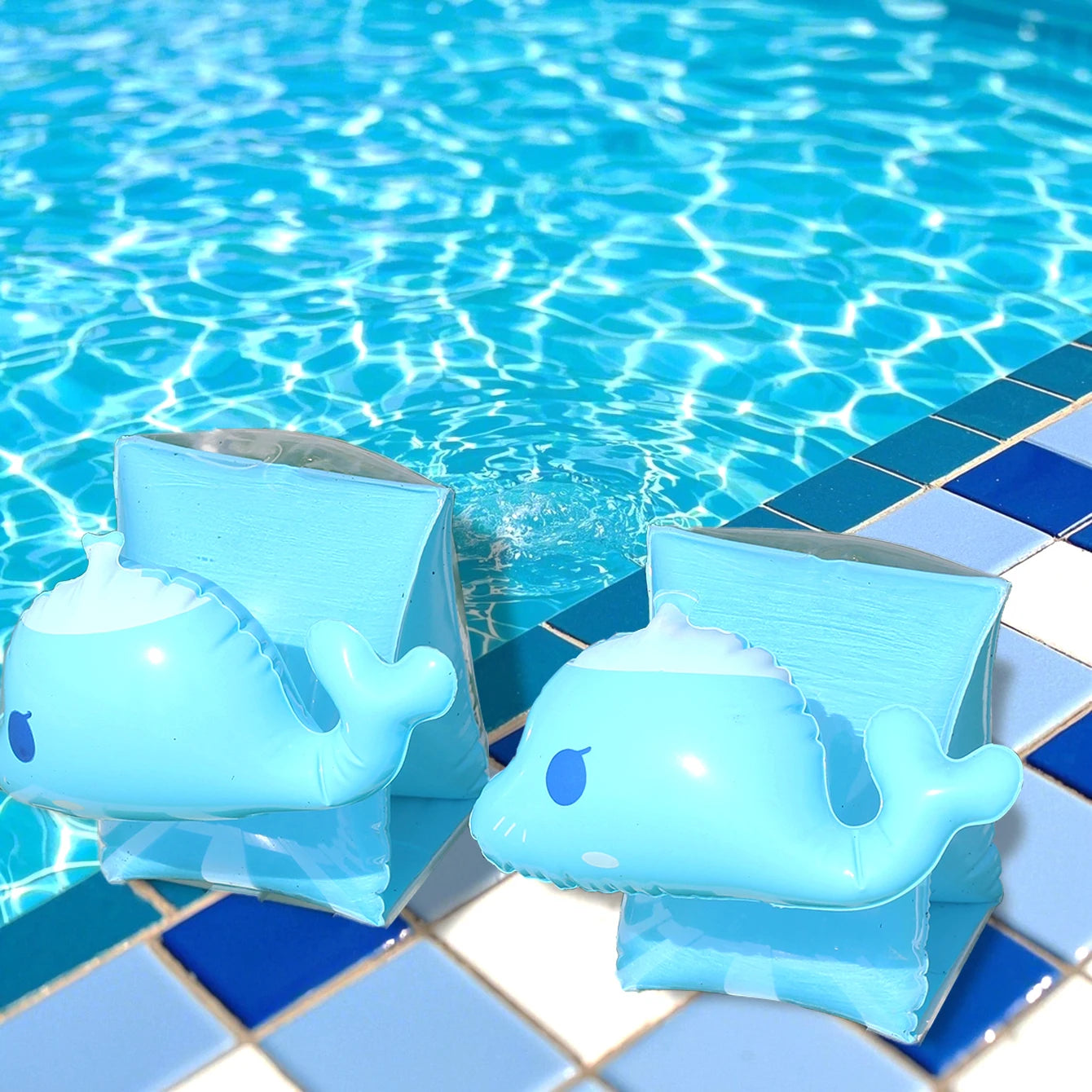 1PC cartoon inflatable swimming arm loop water sleeve, universal for children and adults, used for pool safety