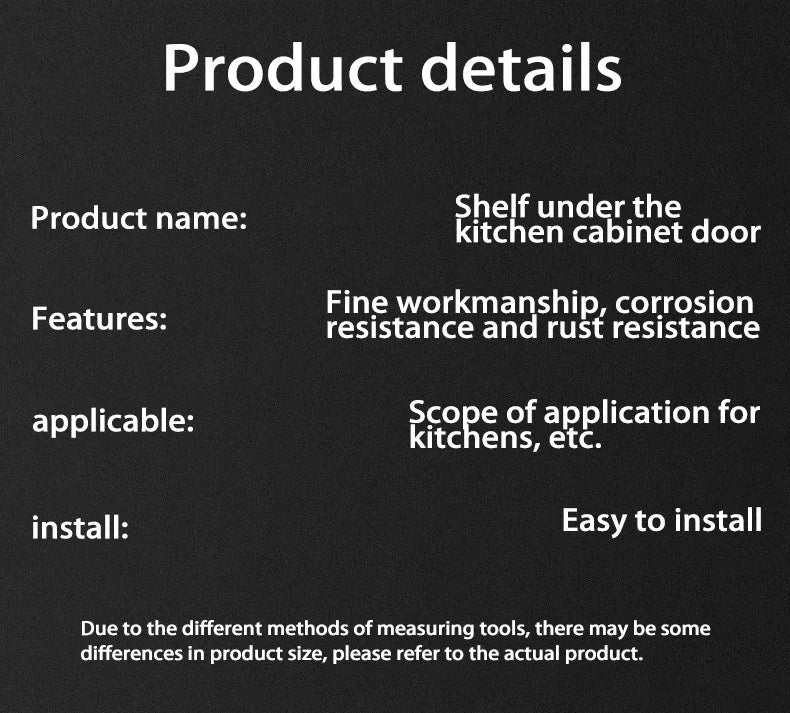 Under Sink Storage Rack Pull out Cabinet Organizer Kitchen Sliding Drawer Storage Basket Handle Bowl Plate Rack Holder Shelves