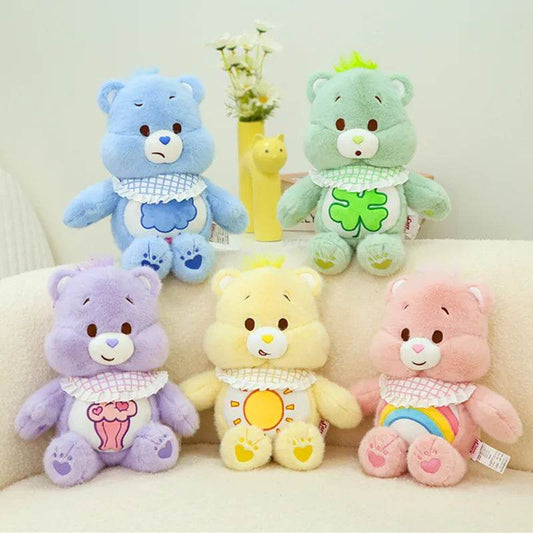 Adorably Baby Care Bear Plush Toys Bear Stuffed Doll Rainbow Bears Plushies Kawaii Room Decor Toys Lovely Kids Birthday Gifts - AIAZ