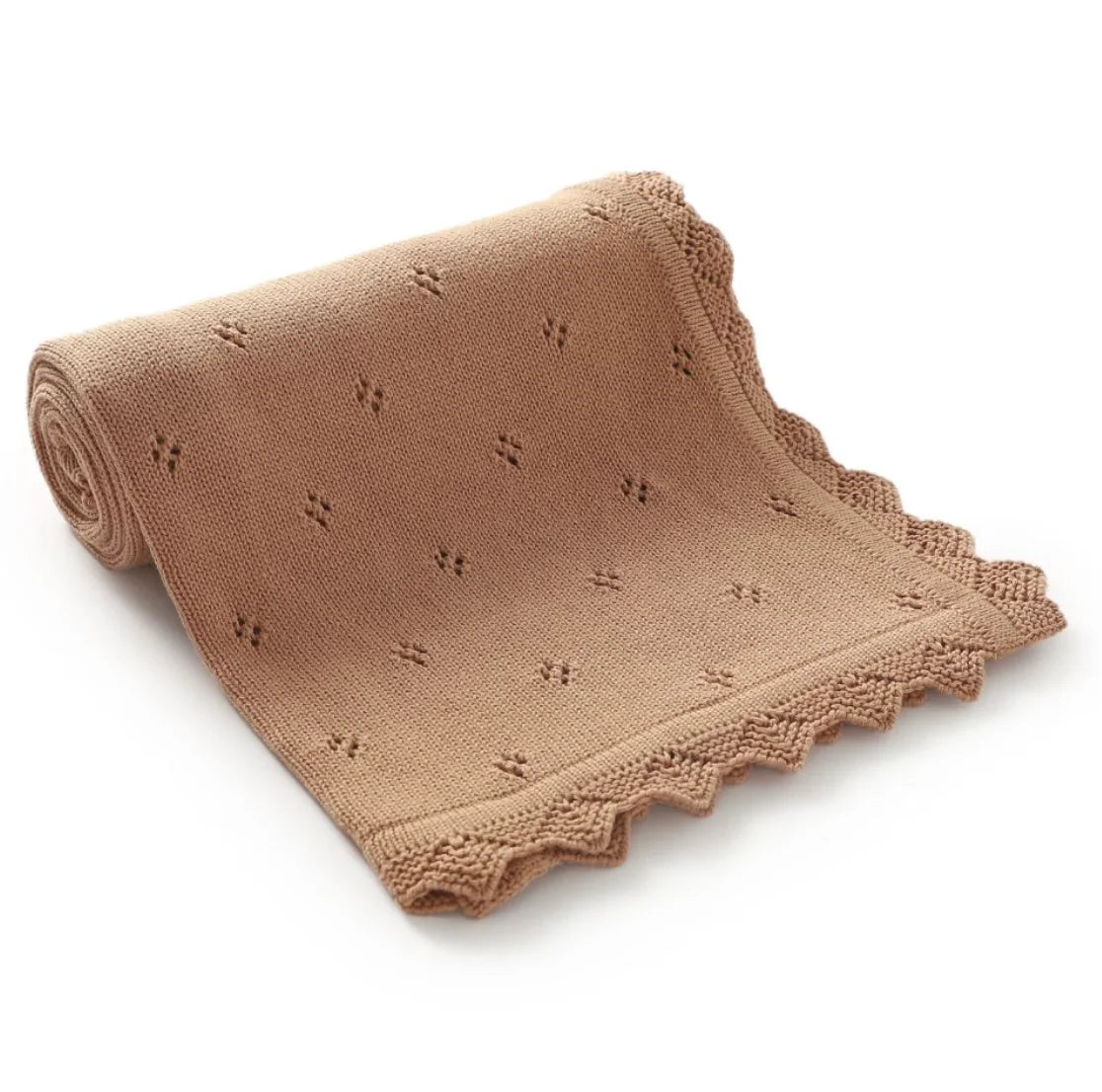 Knitted Baby Blanket Newborn Swaddle Wrap Blankets For Boys Girls 100% Cotton Soft Infant Receiving Blanket Crib Quilt Stuff