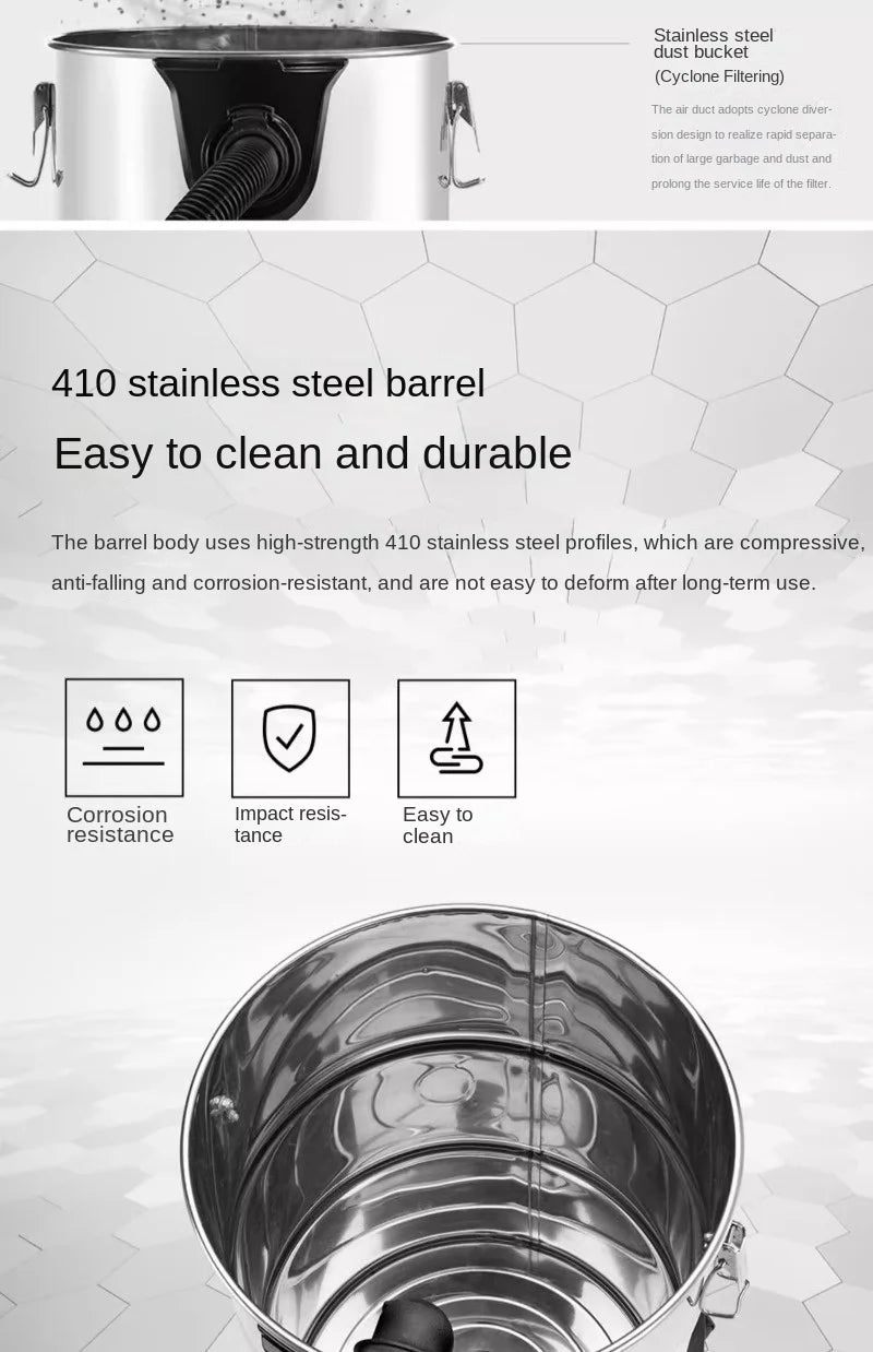 Germany karcher karcher household and commercial vacuum cleaner, bucket type wet and dry metal dust bucket NT20/1