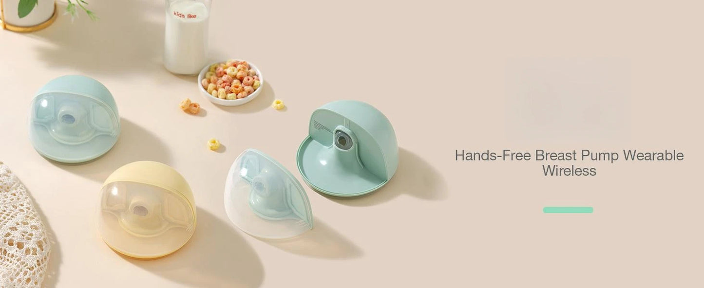 Electric Breastmilk Pump Handsfree BPA Free With Milk Storage Bag 3 Mode&9 Level Powerful Suction Low Noise Wearable Breast Pump
