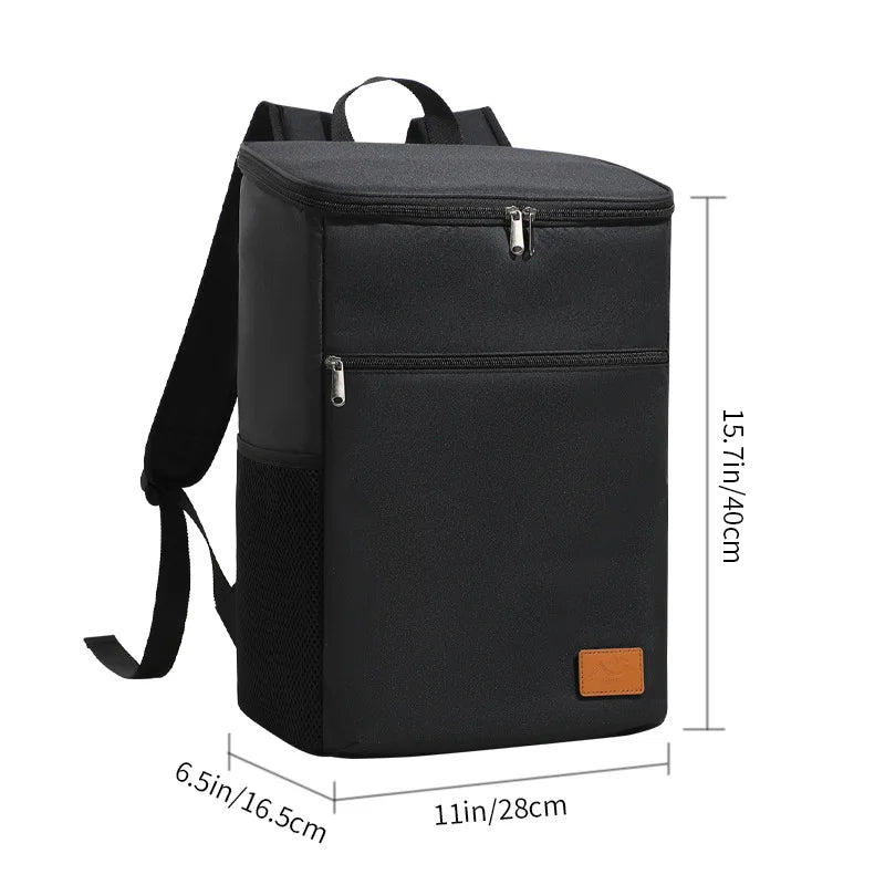 26L Outdoor Cooler Bag Thermal Backpack Insulated Picnic Lunch Bag Camping Food Drink Beer Ice Bag Leakproof Travel Backpack