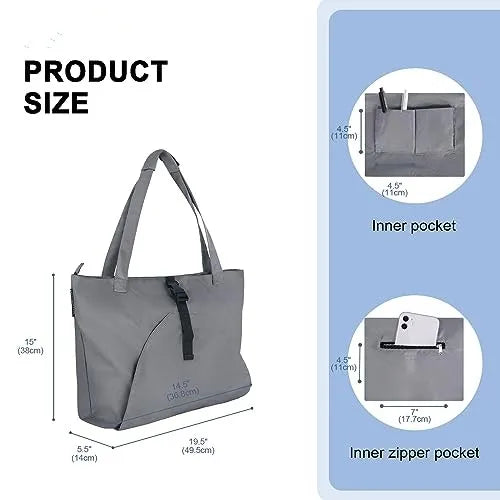 Large Capacity Yoga Bags Canvas Durable Travel Bag Yoga Mat Gym Bag With Phone Zip Pocket