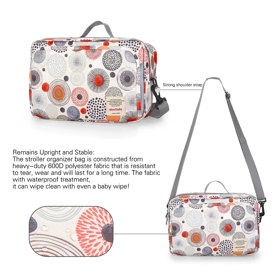 Women Multi-functional Messenger Bags Outdoor Waterproof Stroller Hanging Bag Baby Diaper Bags Adult Casual Cartoon Shoulder Bag