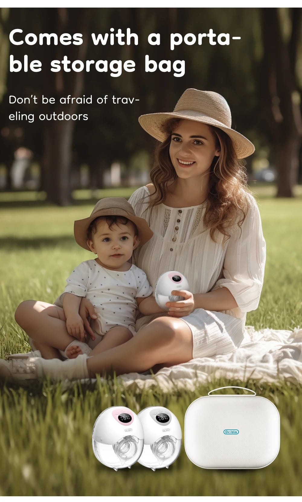 MAMIJOY 2PCS Wearable Electric Breast Pump 4 Modes 36Suction Levels Silent Leak-Proof Hands Free Breast Pumps Breastfeeding EB50