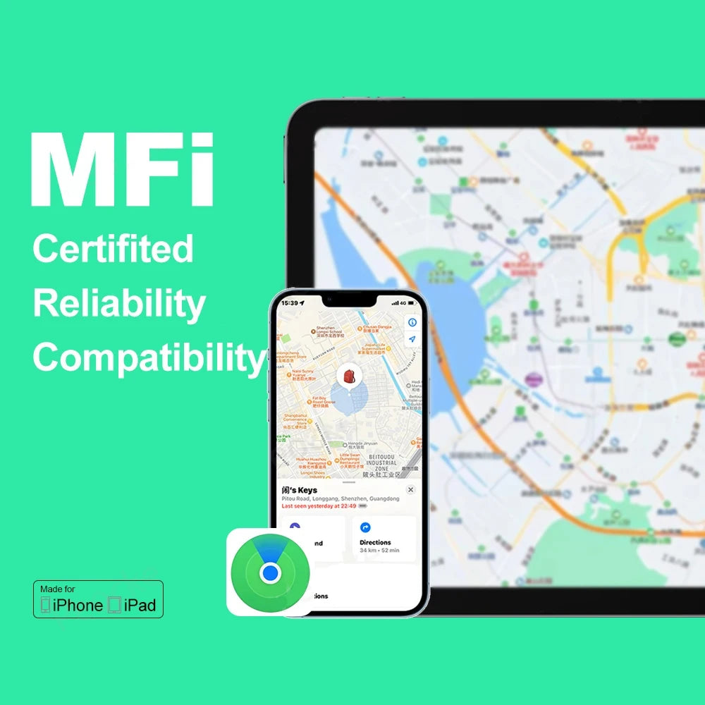 Xiaomi Wallet Anti-loss Card Location Tracking GPS Smart Locator Bluetooth Ultra-thin Wireless Charge Card For iPhone Find My ﻿