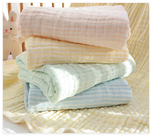 Muslin Swaddle Blankets Newborn 6 Layers Cotton Bamboo Soft Baby Blanket Receiving Blanket For Boys Girl Toddler Baby Bath Towel