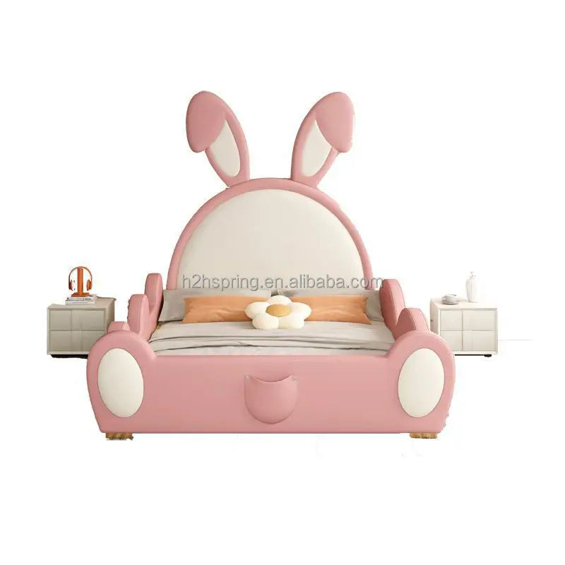 Hot Selling Pin Color Baby Rabbit Bed With Side 1500x2000cm