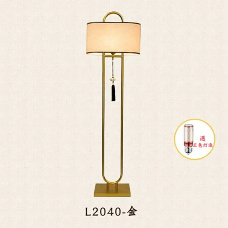 New Chinese Style Table/Nightstand Lamp | Retro Chinese Floor Lighting | Creative Study Room Decorative Floor Lamp