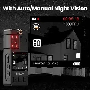 BOBLOV Mini Camera A24 HD 1296P Sports Action DV Digital Cameras Security Protection Small Camcorder Pocket Police Body Camara