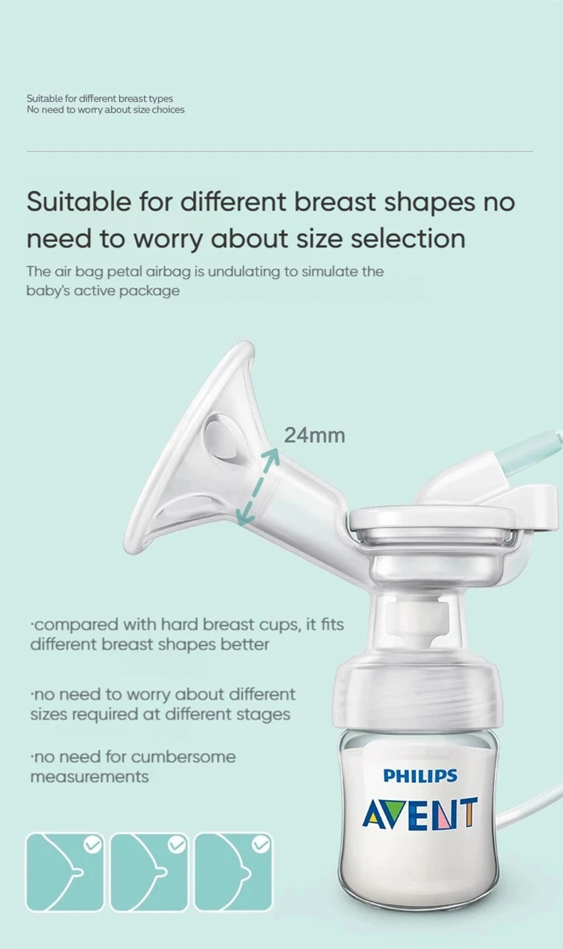 PHILIPS AVENT Electric Breast Pump 2 Modes USB Chargable Silent Portable Milk Extractor Automatic Milker Portable Breast Pump