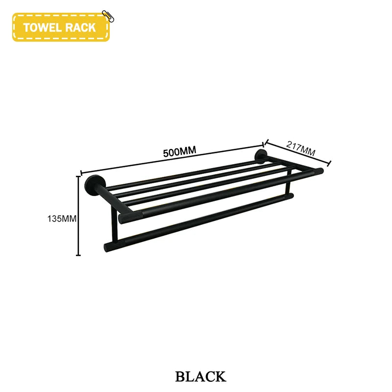 Brushed Gold Stainless Steel Wall Mount Towel Bar Towel Ring Paper Holder Bathrobe Hook Toilet Brush Bathroom Accessories