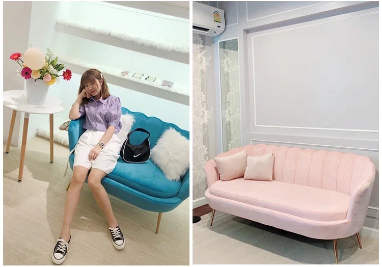 living room single Sofa Nordic Velvet Armchair Ergonomic design modern Corner small sofa luxury Relaxing chair Home furniture