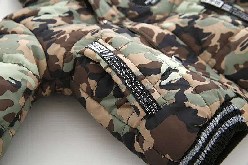 Autumn Winter Boys Jacket New Keep Warm Baby Coat Hooded Zipper Fashion Fur Collar Boys Outerwear 2 3 4 5 6 Years Kids Clothes