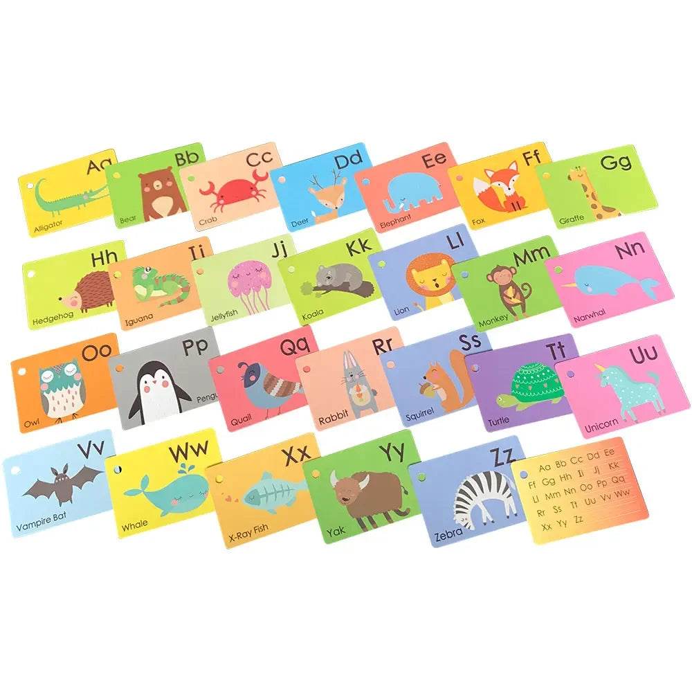 Kids English Words Learning Flashcards Reading Enlightenment Cards Home School Educational Toys Montessori Teacher Teaching Aids - AIAZ
