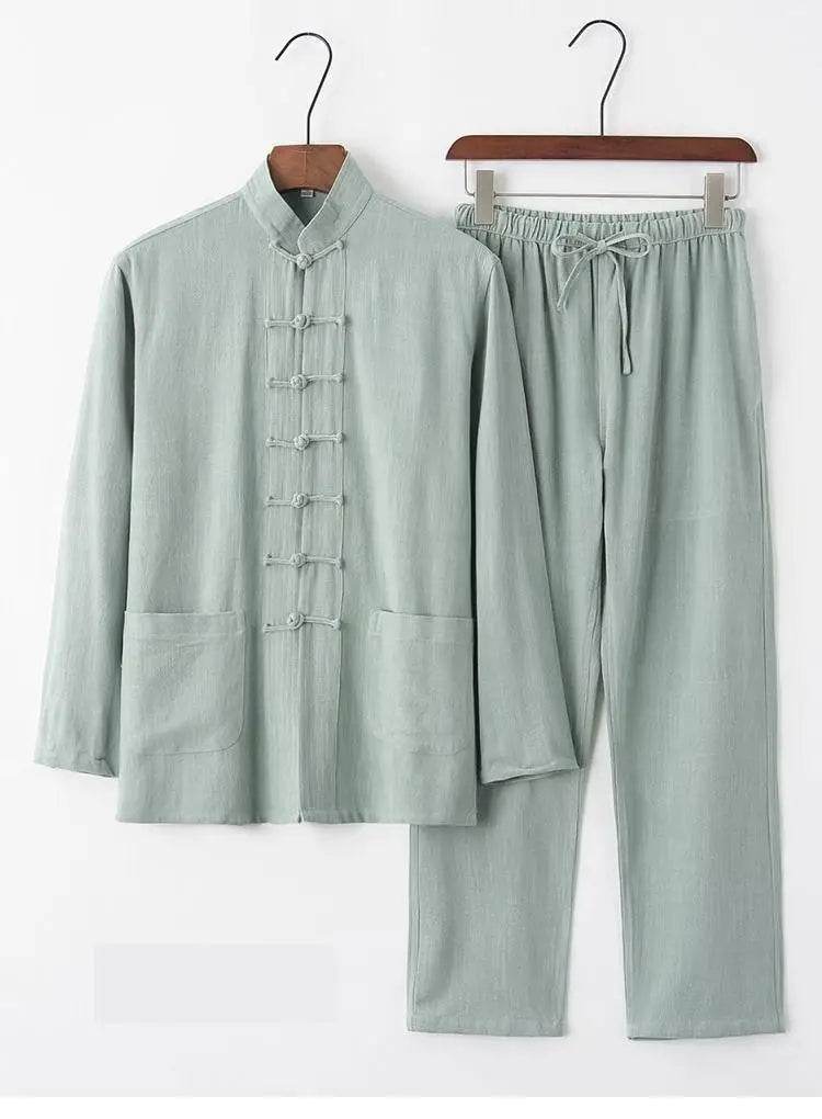 Hanfu Men Chinese Clothes for Men News Year Top Pant Hanfu Kung Fu Clothing Blouse Party Male Tang Suit Plus Size M-XXXXXL - AIAZ