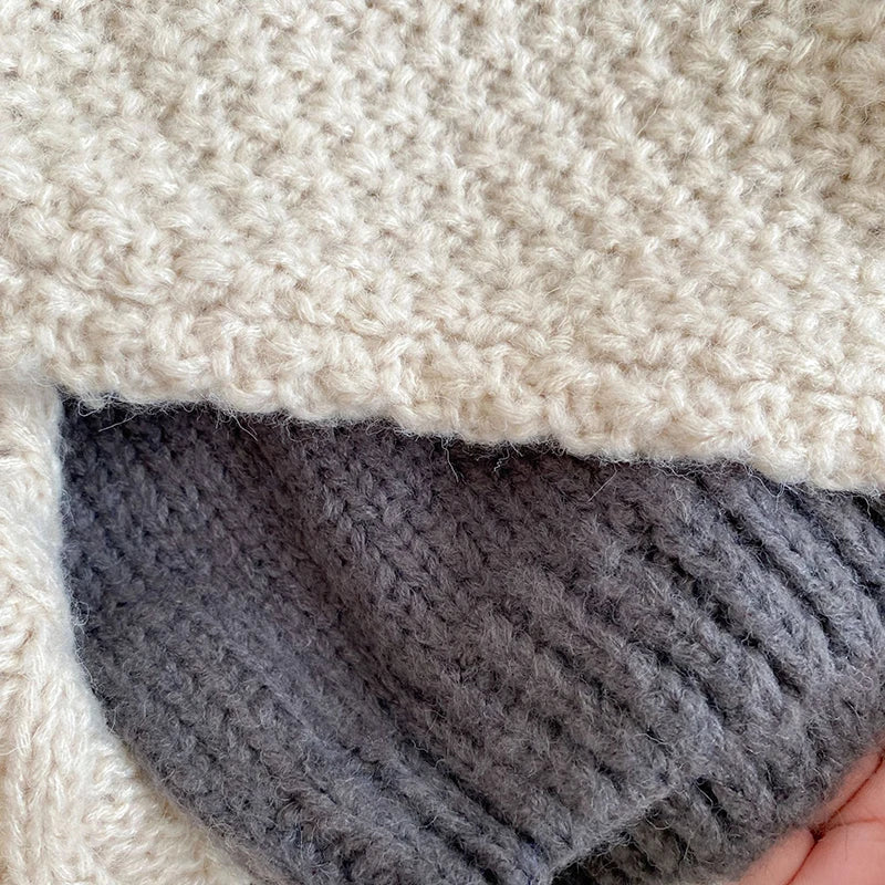 1 2 3 4 5 6 7 8 Years Girls Knitted Sweater Cardigan New Fashion Baby Coarse Wool Hemp Retro Cardigan Boys Coat Kids Clothes