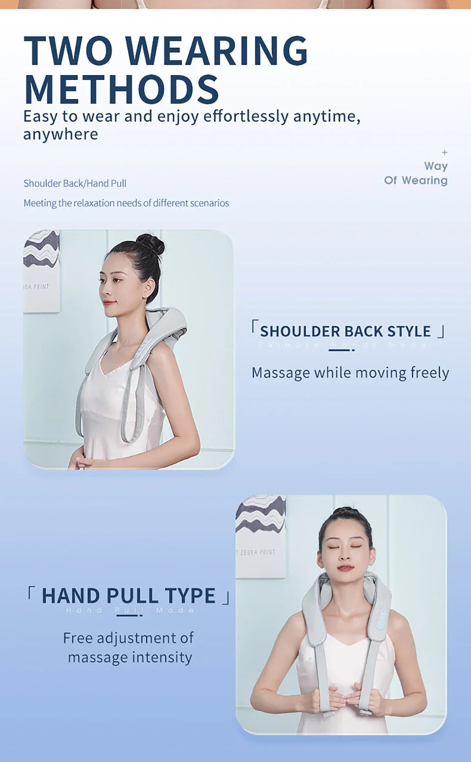 Dropship Product 2023 Multifunctional Neck And Shoulder Massager Lifegoods Shiatsu Electric Shoulder and Neck Massage Shawl