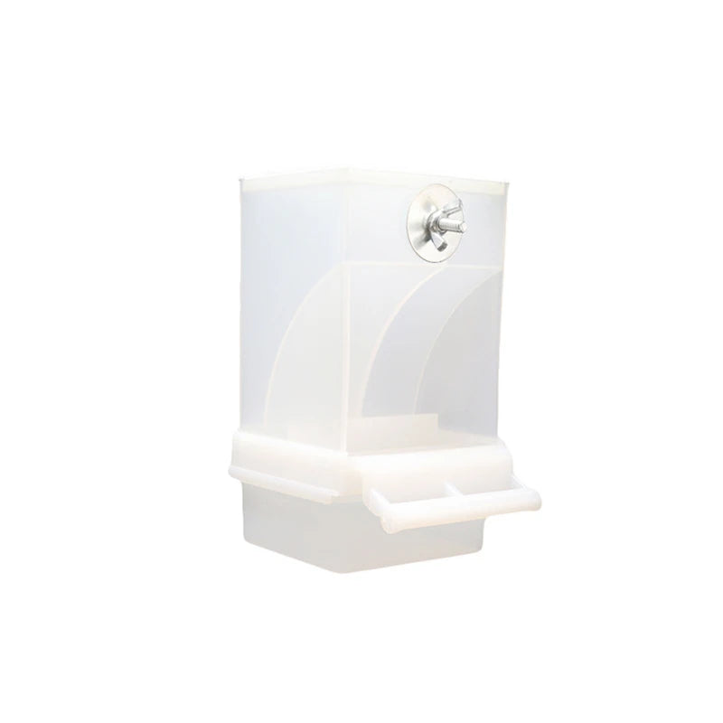 No Mess Bird Feeders Automatic Parrot Feeder Drinker Acrylic Seed Food Container Cage Accessories For Small And Medium Parakeets