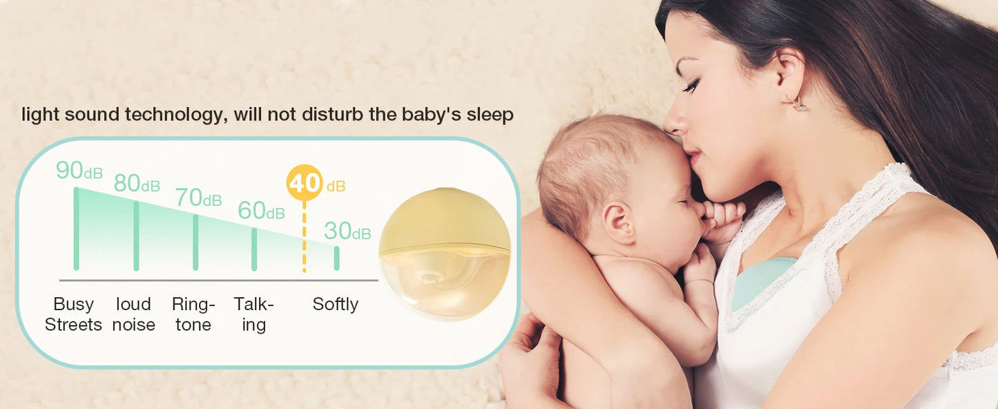 Electric Breastmilk Pump Handsfree BPA Free With Milk Storage Bag 3 Mode&9 Level Powerful Suction Low Noise Wearable Breast Pump
