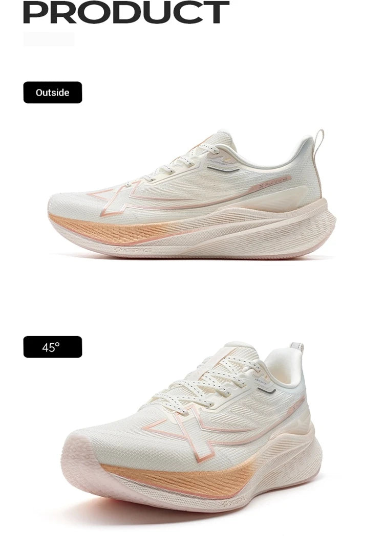 Xtep Women Running Shoes 2000km 3.0 2025 Spring Lightweight Cushioned Wear-Resistant Training Jogging Sneakers  875118110034