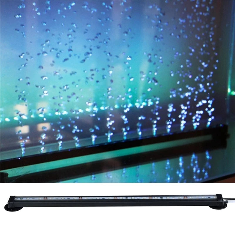 LED Air Bubble Light Aquarium Lamp Underwater Submersible Fish Tank Light Color Changing  Making Oxygen for Fish Tank
