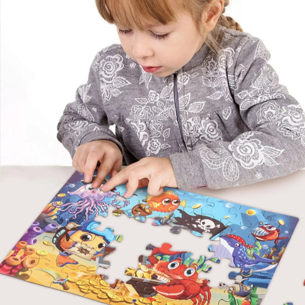 48 Pieces Puzzle Toys Children's Early Education Toys Kindergarten Souvenirs Gifts Exercising Thinking and Hands-on Abilities