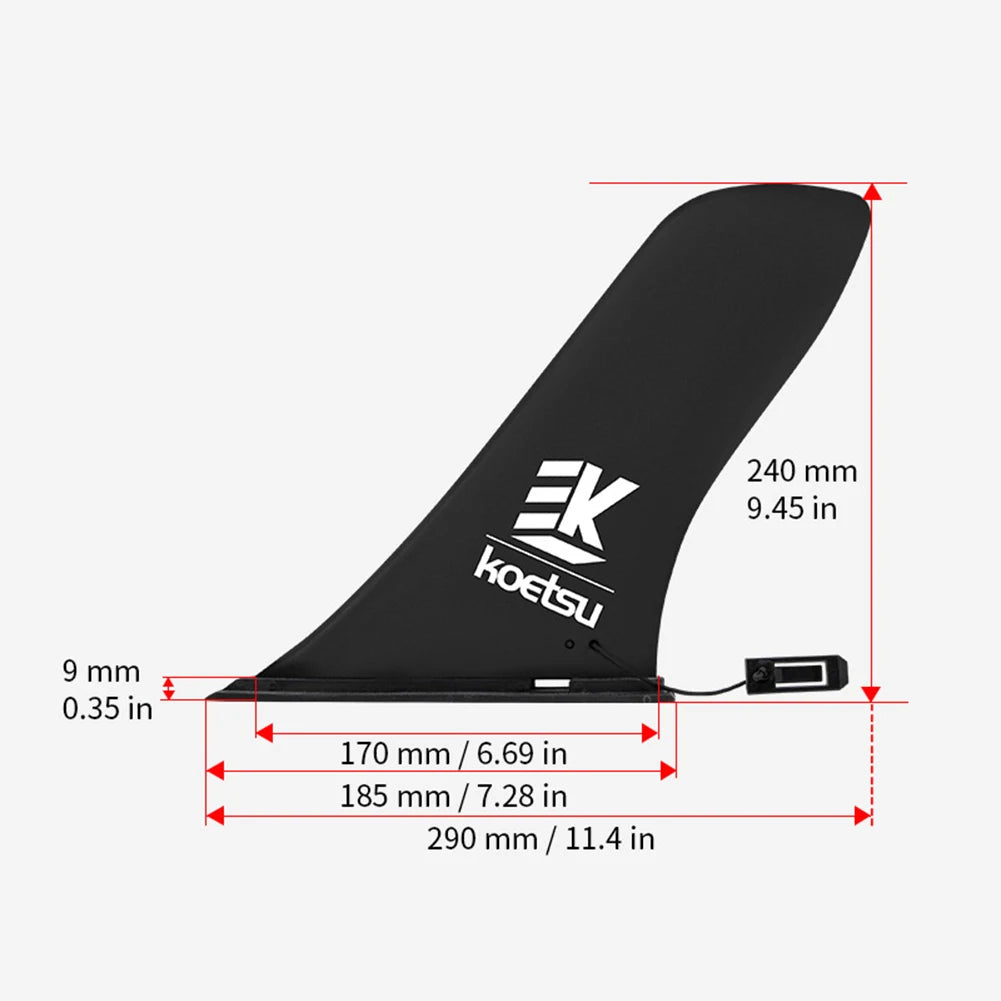 4.5/8/9/9.5/10Inch Surfboard Fin SUP Accessories Stand Up Paddle Board Slide-in Fin Detachable Surf Water Wave Fin Stablizer