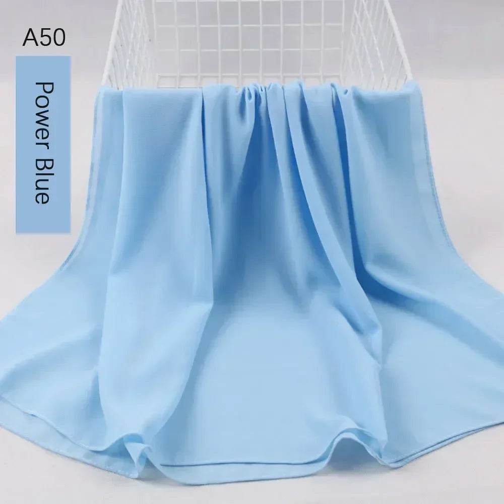 Muslim Women Chiffon Hijab Scarf Chiffon Soft Hijabs Shawl Long Scarves Wrap Headscarves For Muslim Fashion - AIAZ