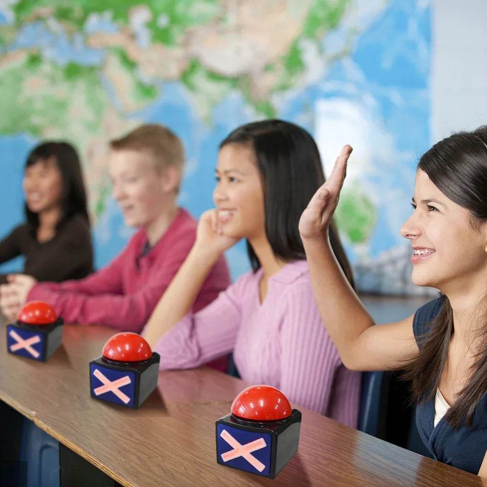4-1PCS Educational Answer Buzzer Interactive Game Answer Buzzers for Kids' Engaging Learning Family Game Quiz Show Alarm Buzzer - AIAZ