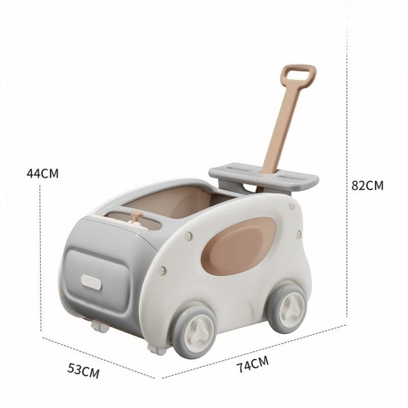 Multifunctional Anti-rollover and Anti-O-leg Baby Children's Toy Hand-pushing Balance Walker