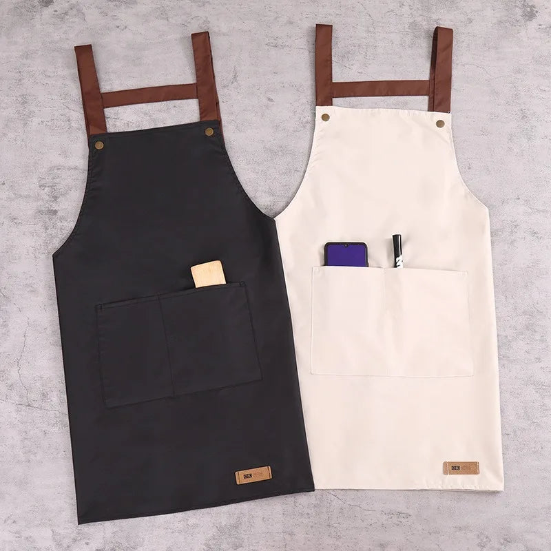 Resistant Dirt Apron Waterproof and Oil Resistant Household Kitchen Cooking Fashion Apron Adult Work Clothes Kitchen Accessories