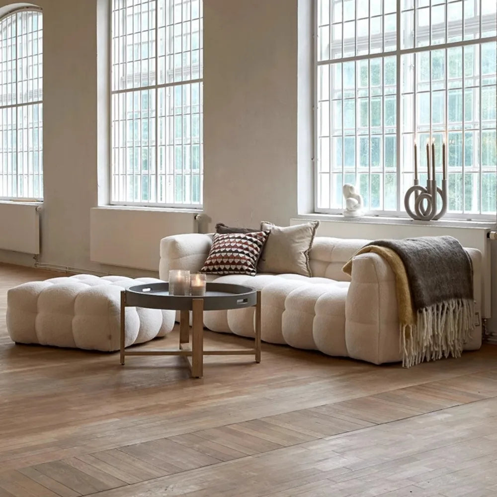 Family Luxury Living Room Sofas European Modern Plush Reclining Sofa Corner Lounger Muebles Para El Hogar Home Decoration