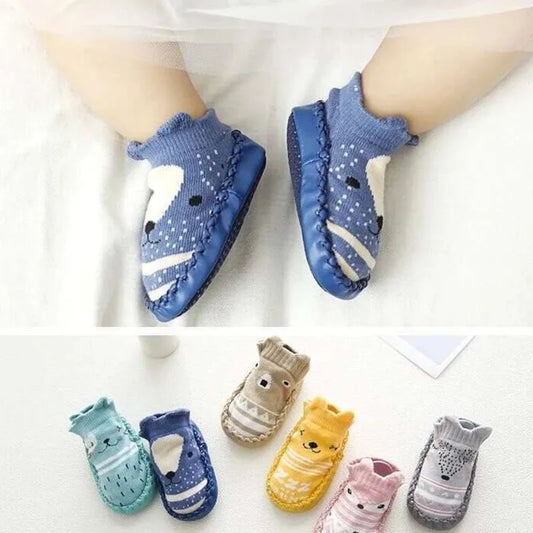 1 Pair Fashion Cute Baby Socks With Rubber Soles Infant Spring Autumn Winter Children Floor Socks Shoes Anti Slip Soft Sole Sock