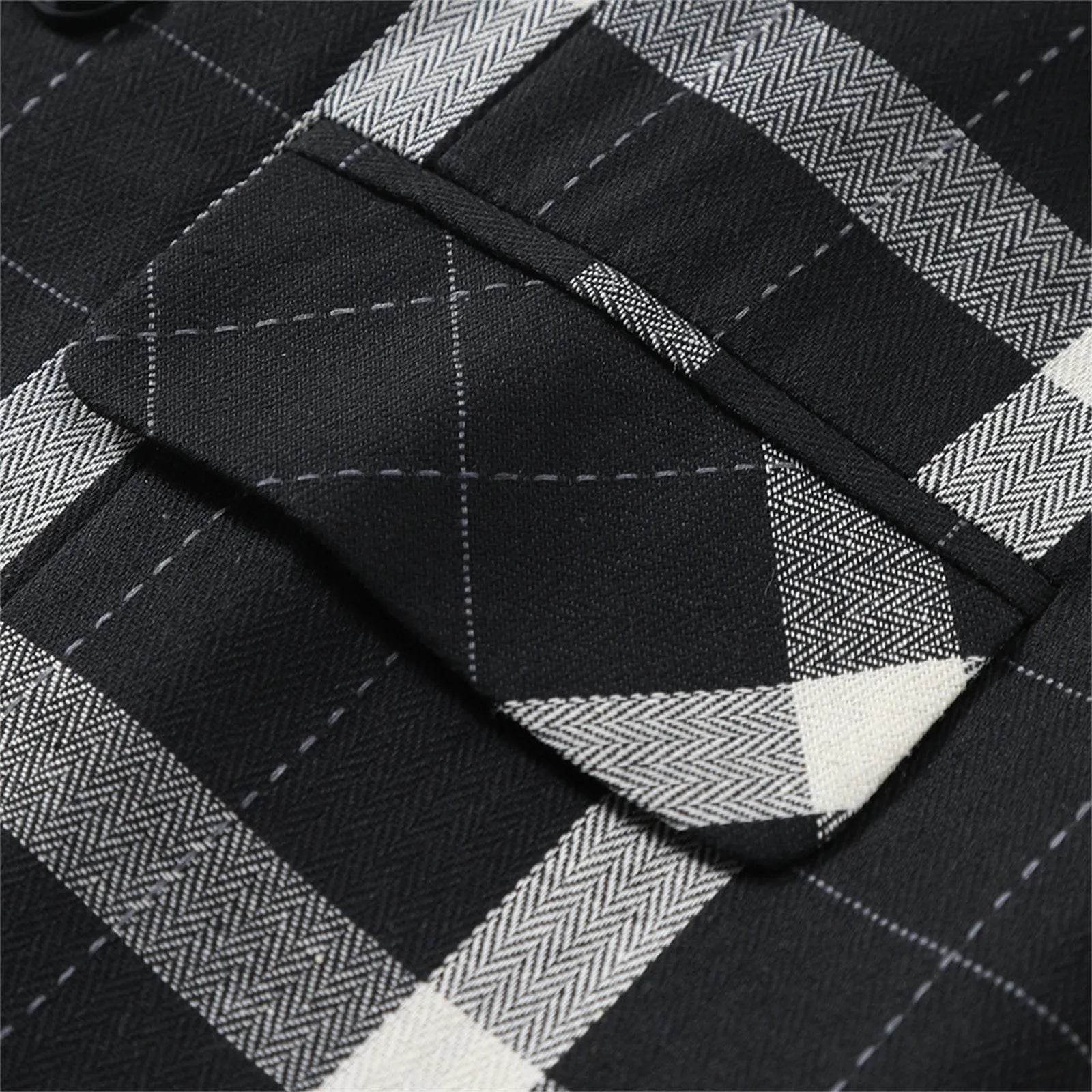 2025 Men's Spring Casual Single Button Suit Vest V Neck New Style British Men's Suit Vest Waistcoat Formal Business Suit Vest - AIAZ