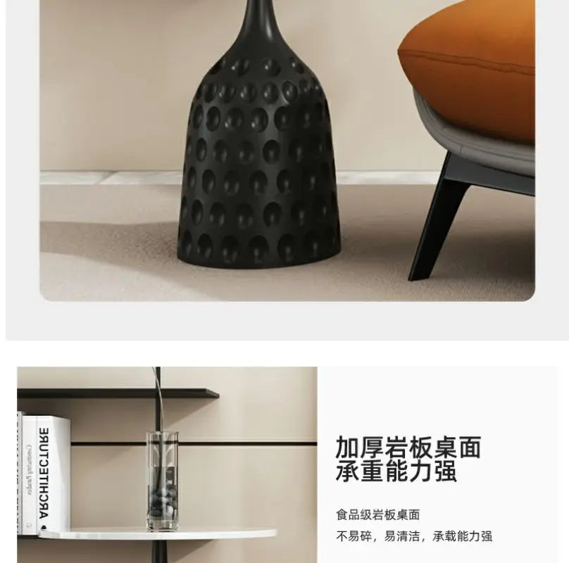 Italian Luxury Light Sofa Chair: Trendy Lazy Lounger, Ideal for Small Living Rooms & Balconies