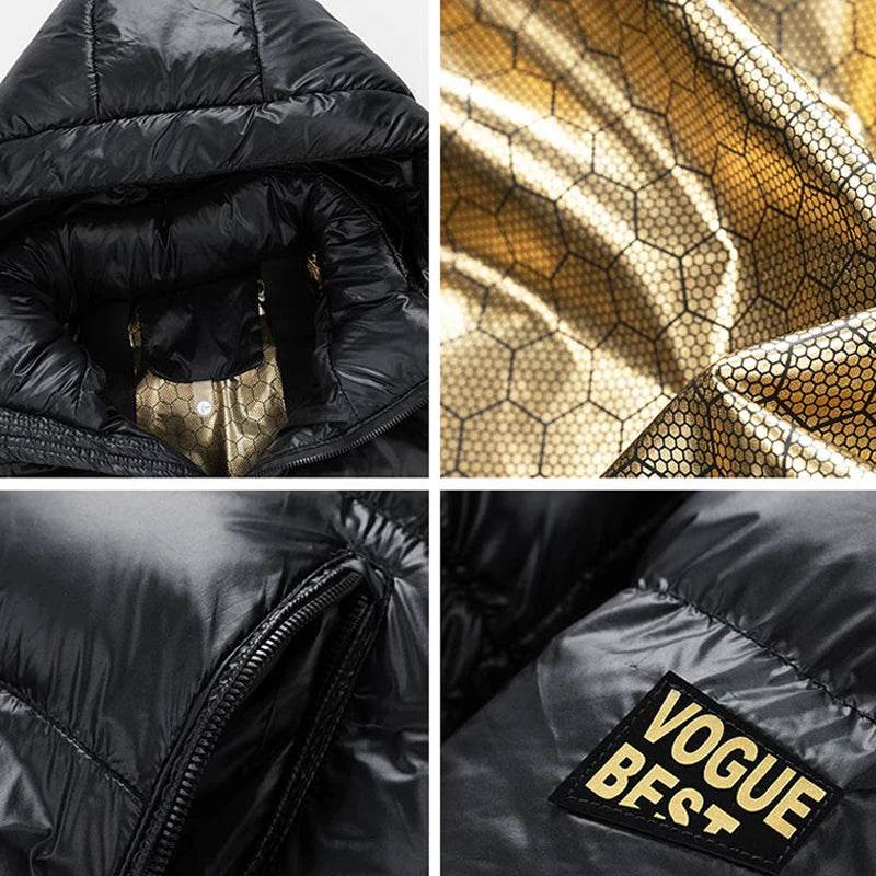 Men's Winter Coat Hooded Padded Jacket 2025 woman Heavyweight Warm Thick Thermal Outerwear Black Cold Weather Casual Streetwear - AIAZ