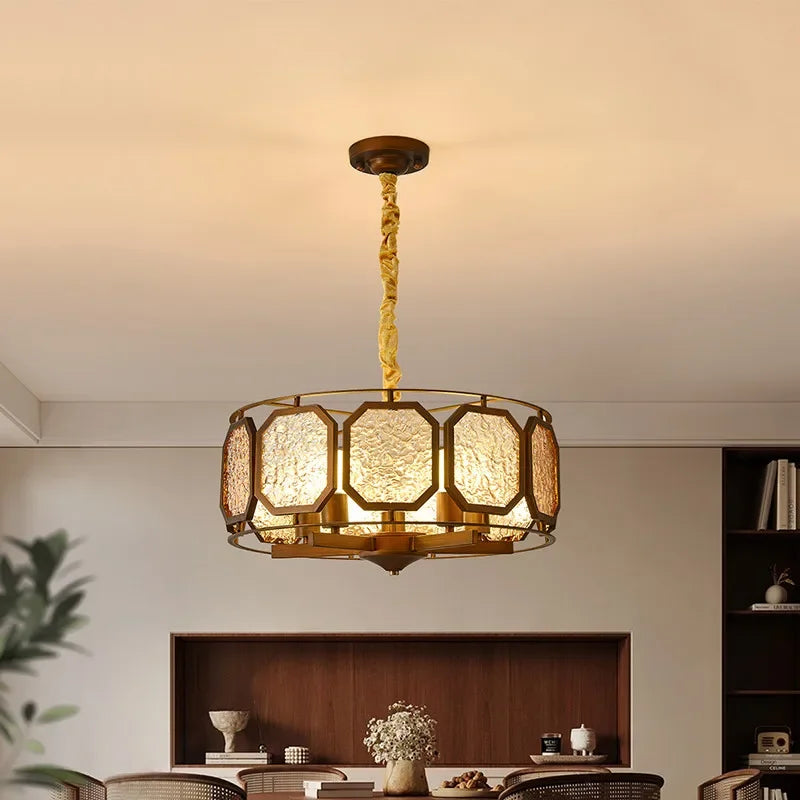 TEMOU Contemporary Restaurant Pendant Lamp French Retro Bedroom Study Villa Hotel Rooms Bar Counter Cafe  Aisle Light