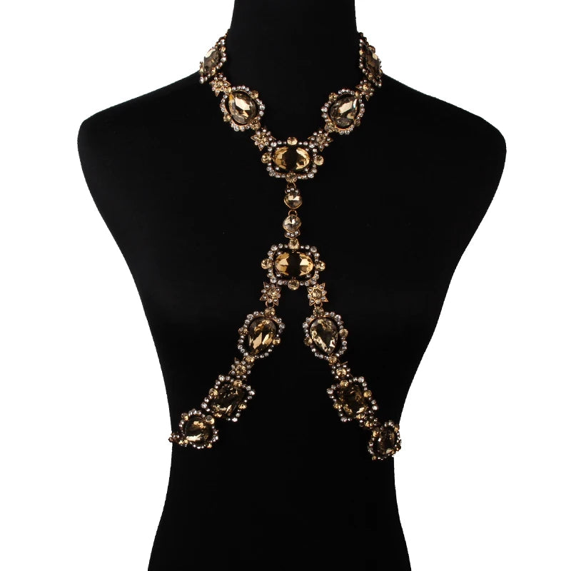 Luxury Austrian Crystal Glass Choker Necklace Women Jewelry Best Friendship Statement Necklaces Pendants For Bridal Wedding