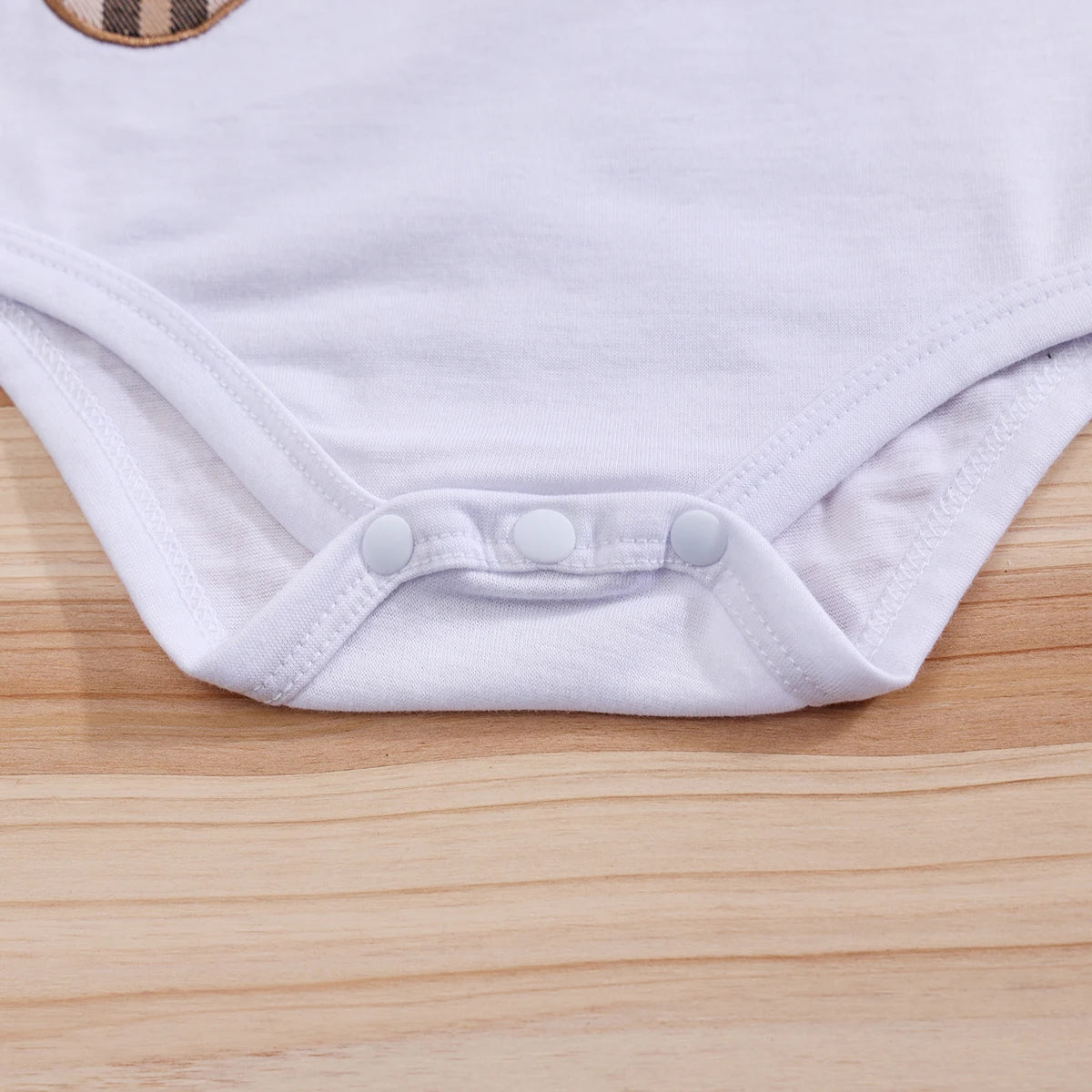 2PCS IURNXB Baby Clothes Sets Short Sleeve Boys Infant Plaid Bear Bodysuit+Suspenders Trousers Set Overall Newborn Outfits 1-18M