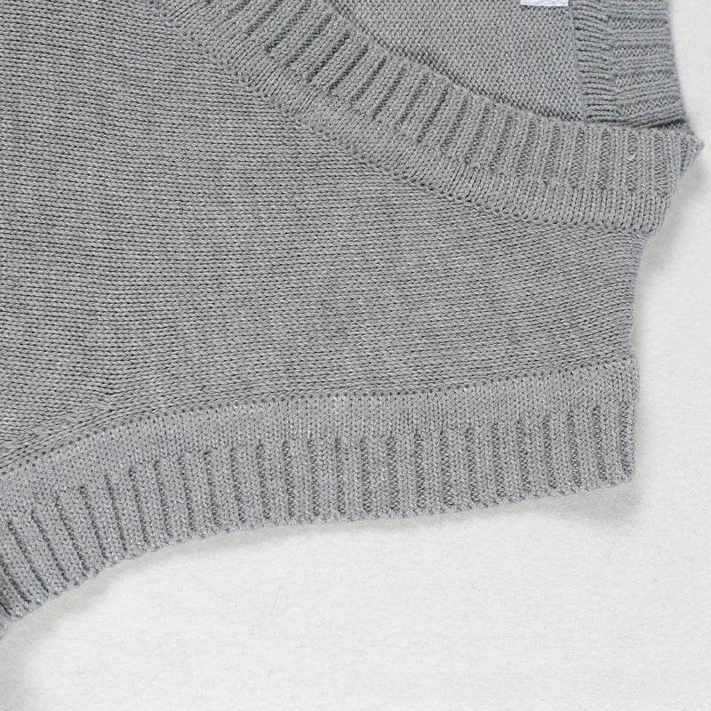 Sweater Vest Men Thicken V-neck Sleeveless Knitted Sweaters Vests Striped Retro Preppy-style Simple Chic Loose Casual All-match - AIAZ
