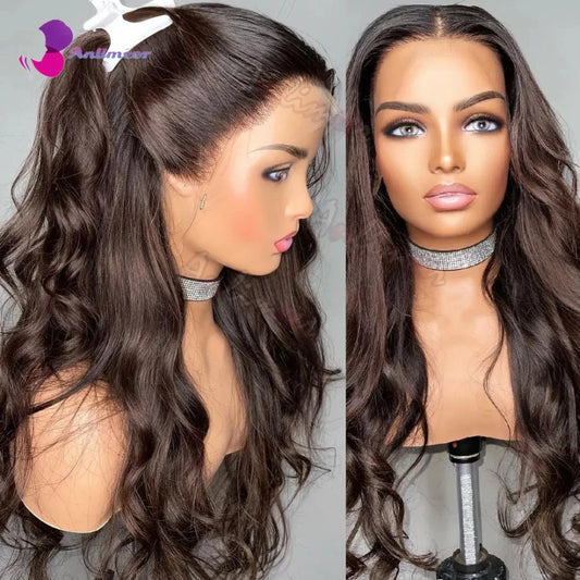 Chocolate brown Lace Front Wig Human Hair 13x4 Silk Base Frontal Wigs Body Wave Lace Front Wig Human Hair Long Wig Human Hair