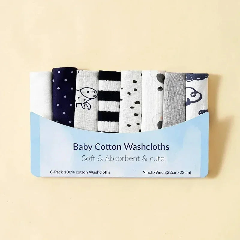 5/8 Pcs Cotton Newborn Baby Towels Set Saliva Towel Nursing Towel Baby Boys Girls Bebe Toalha Washcloth Handkerchief Cloth Wipes