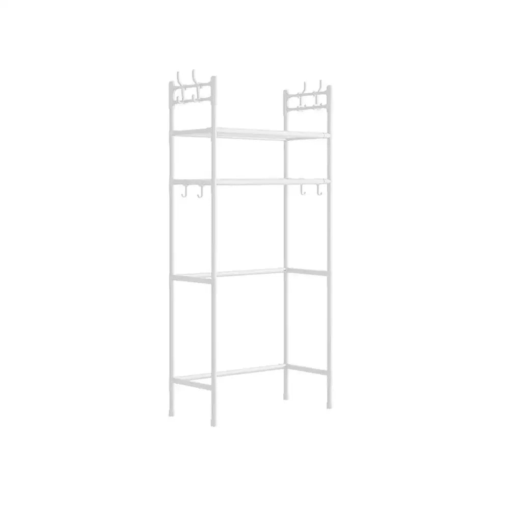 Over The Toilet Storage Space Saver Metal Bathroom Perforated Multi Rack Functional Bathroom Non Storage Shelves Y3E8