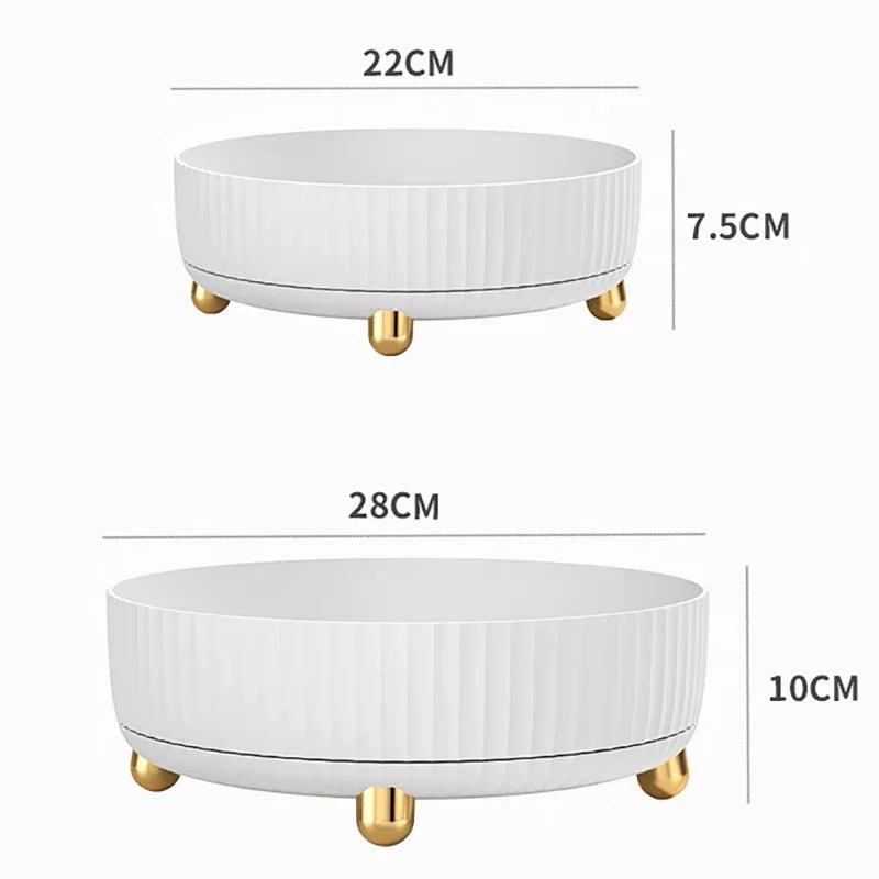 360 Degree Rotating Anti Slip Spice Rack Kitchen Seasoning Storage Rack Rotating Storage and Skincare Cosmetics Storage Rack