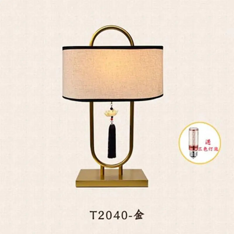 New Chinese Style Table/Nightstand Lamp | Retro Chinese Floor Lighting | Creative Study Room Decorative Floor Lamp