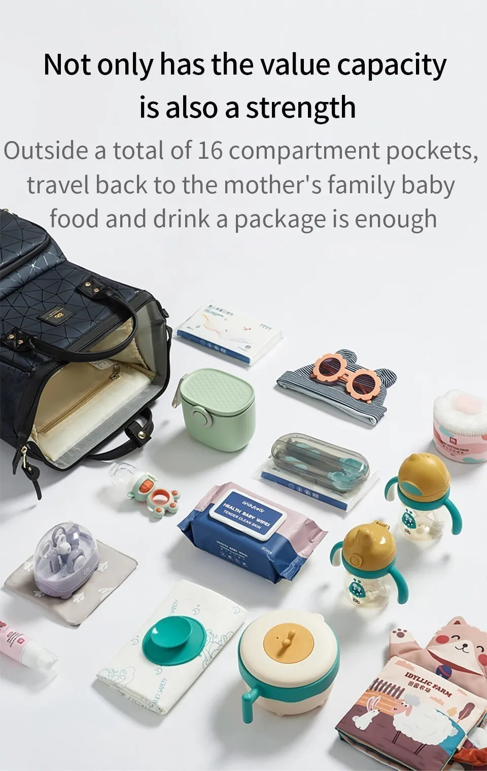 AIBEDILA Mommy Bag Waterproof Large Capacity Fashionable and High Quality Supplies Supplies for Pregnant Women Babies Backpacks