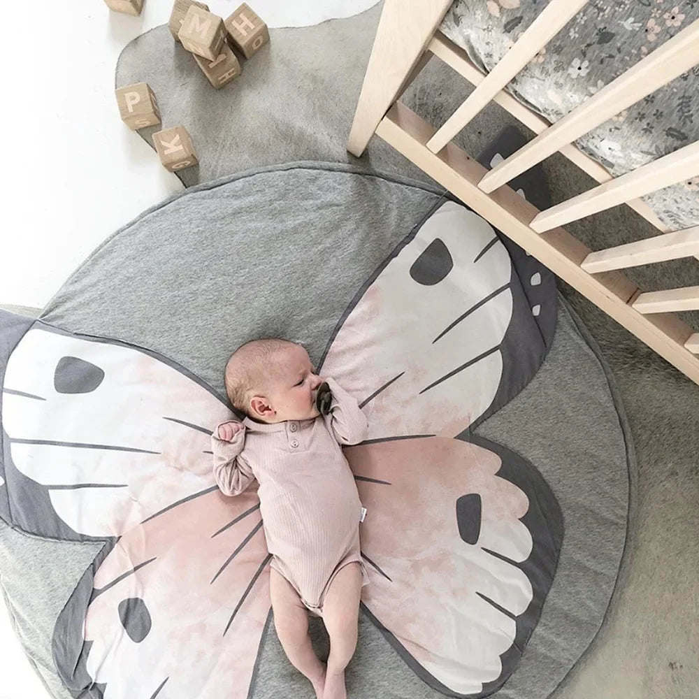 Cartoon Animals Baby Play Mats Pad Toddler Kids Crawling Blanket Round Carpet Rug Toys Mat For Children Room Decor Photo Props