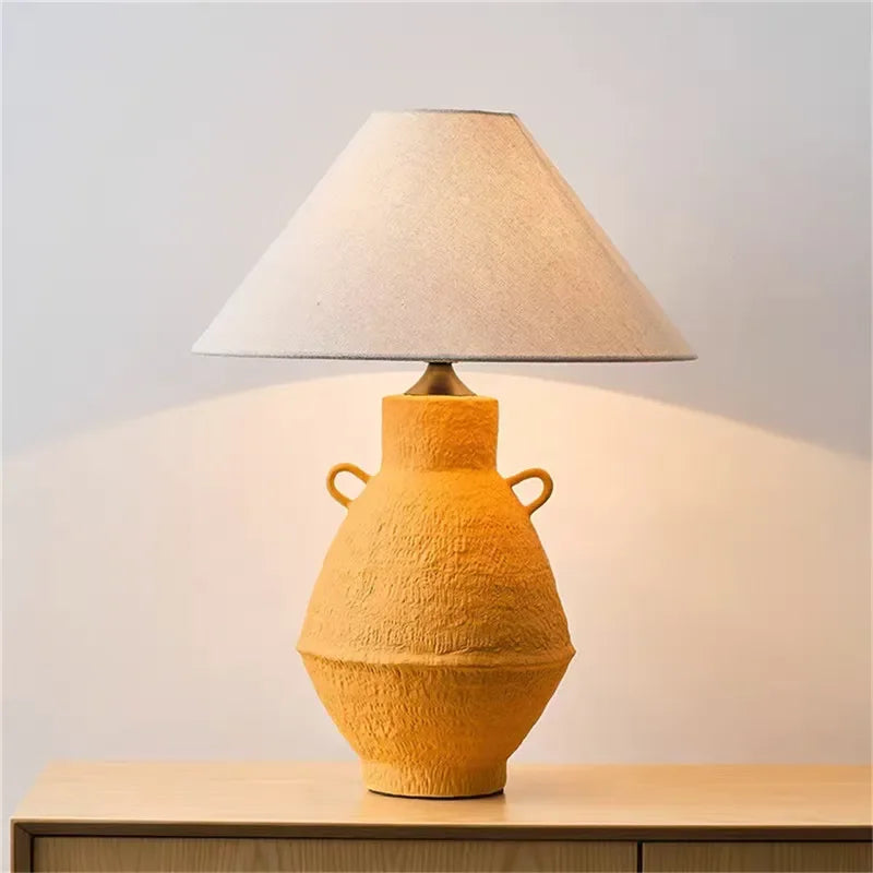 ULANI Contemporary Ceramic Table Lamp American Retro Creativity Living Room Bedroom Study Villa Hotel Homestay Desk Light
